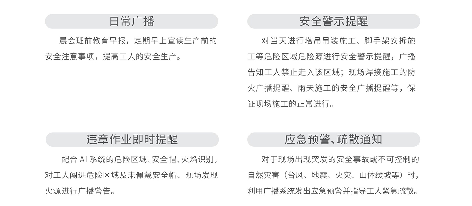 工地广播提醒协防系统